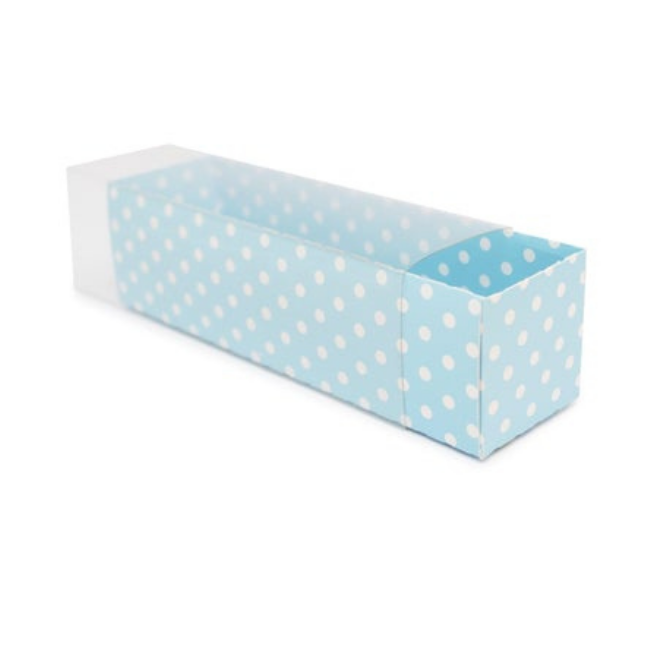 Pull Out Boxes- Made with Recyclable Material- Light Blue Color or Polkadot